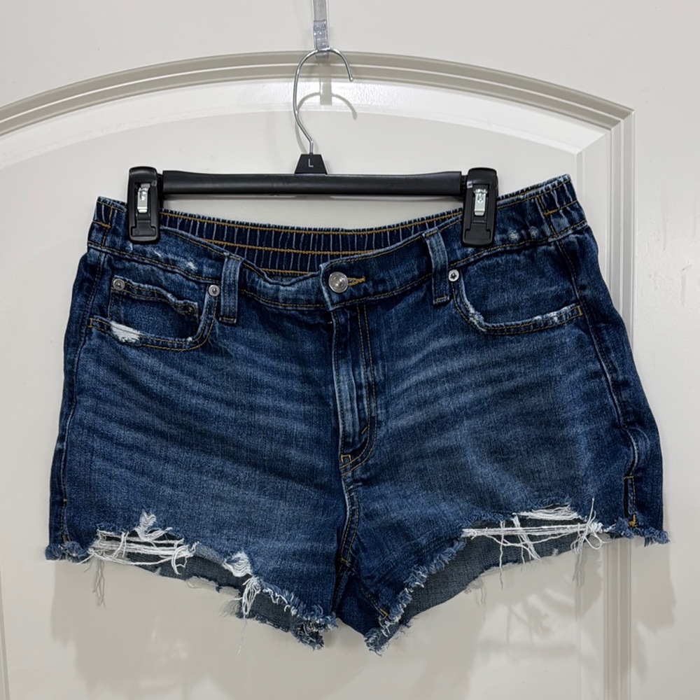 Distressed Denim Shorts